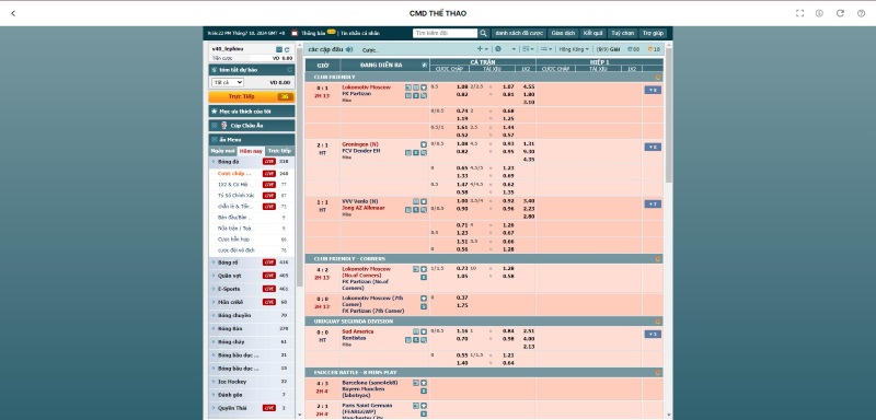 Thể Thao OK9 – Nền Tảng Cá Cược Thể Thao Uy Tín 2025 3 CMD Sports